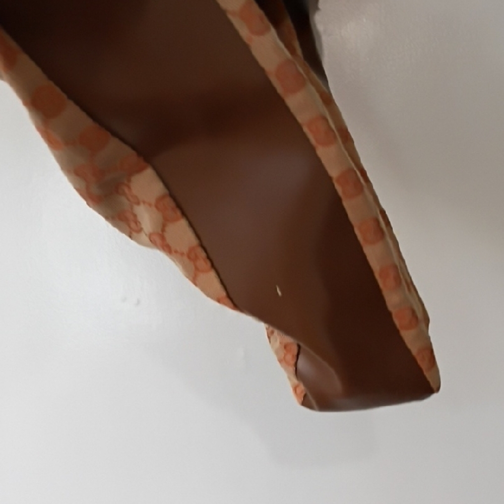 Vintage Gucci Orange and Brown Tote Dust Bag - Picture 5 of 11